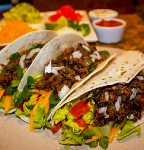 Lean Shredded Beef Tex-Mex Tacos