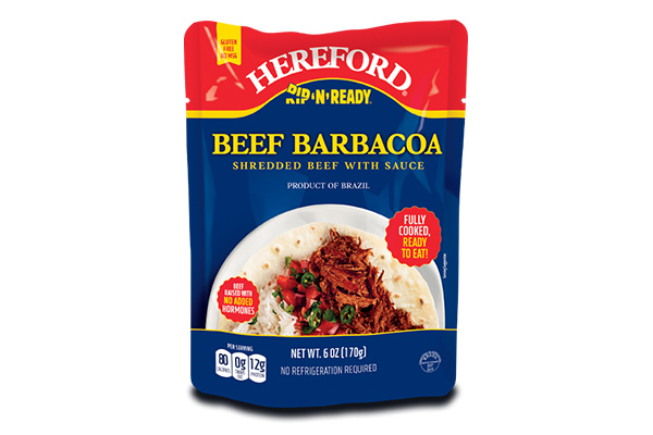 6oz. Shredded Beef Barbacoa with Sauce