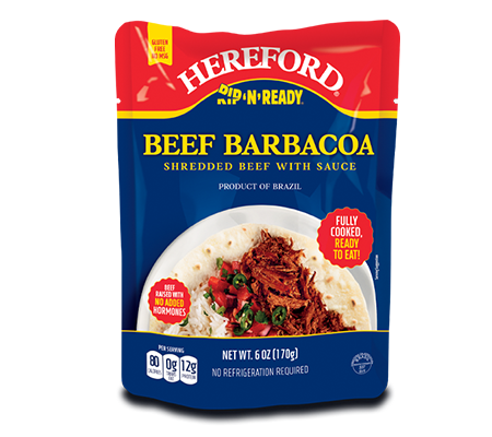 Image for 6oz. Hereford Rip 'N' Ready Beef Barbacoa Shredded Beef with Sauce