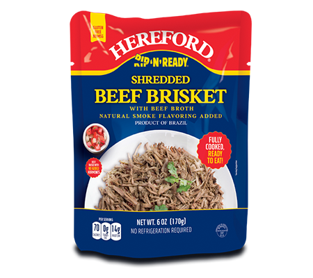 Image for 6oz. Hereford Rip 'N' Ready Shredded Beef Brisket with Beef Broth