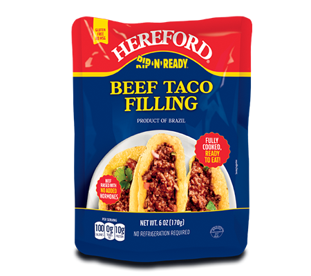 Image for 6oz. Hereford Rip 'N' Ready Beef Taco Filling