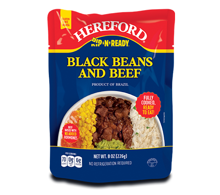 Image for 8oz. Hereford Rip 'N' Ready Black Beans and Beef