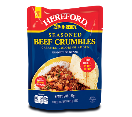 Hereford Beef Crumble Seasoned 6oz - 12/case