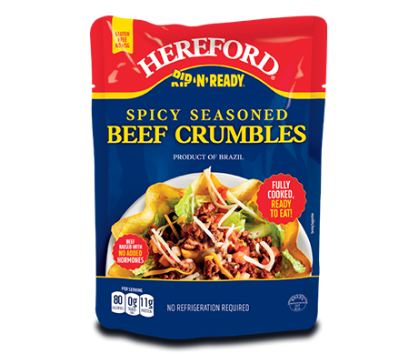 Image for 6oz. Hereford Rip 'N' Ready Spicy Seasoned Beef Crumbles